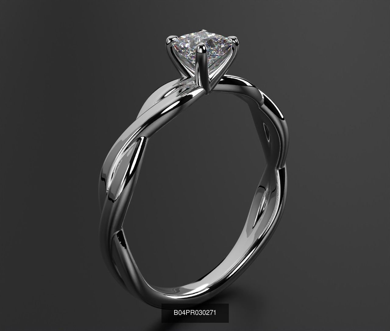2024 B04 1-500 Engagement Rings 3D Model Collection-451 Files _204