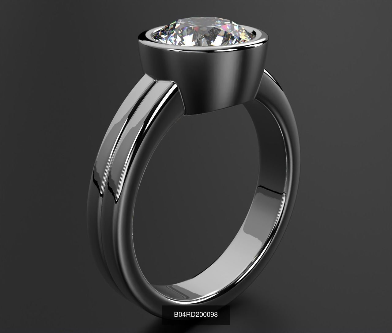 2024 B04 1-500 Engagement Rings 3D Model Collection-451 Files _66