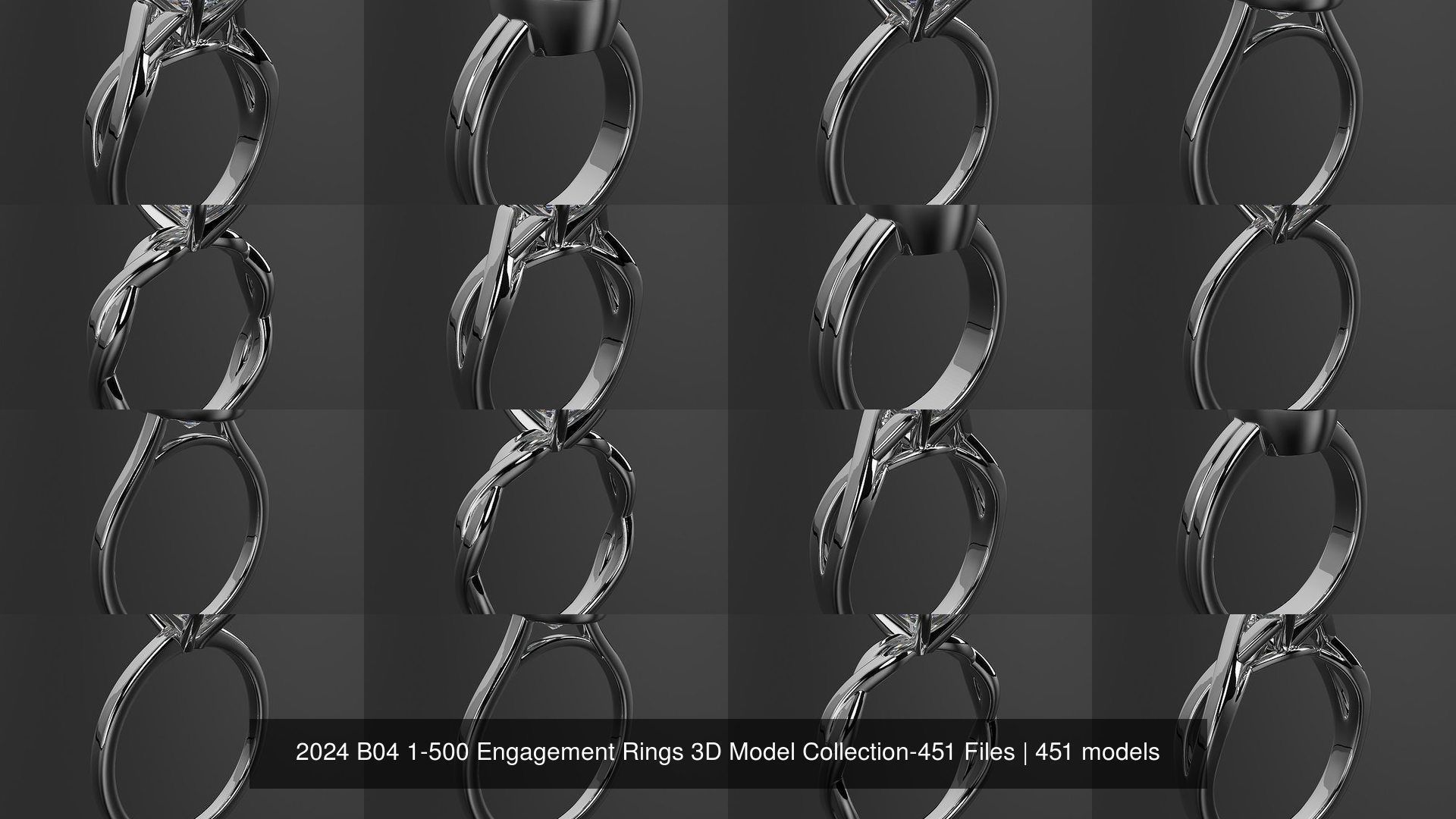 2024 B04 1-500 Engagement Rings 3D Model Collection-451 Files _28