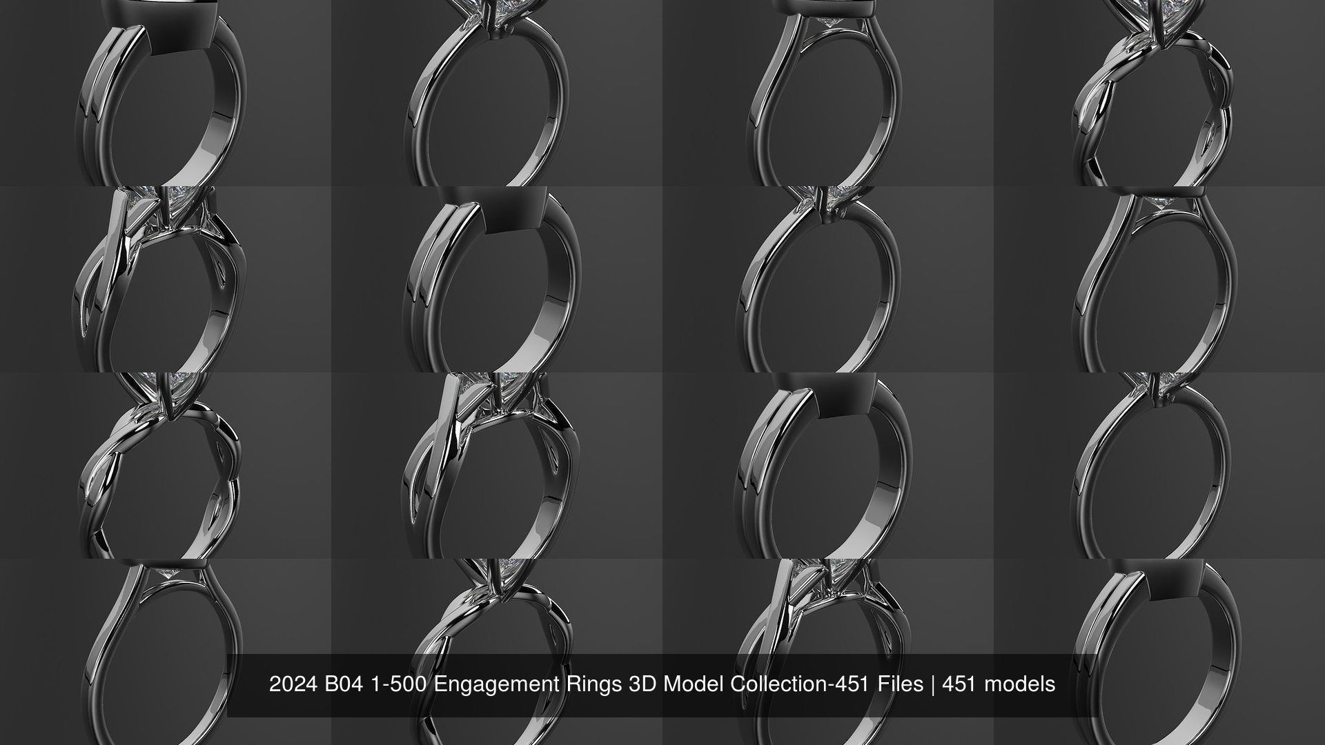 2024 B04 1-500 Engagement Rings 3D Model Collection-451 Files _46
