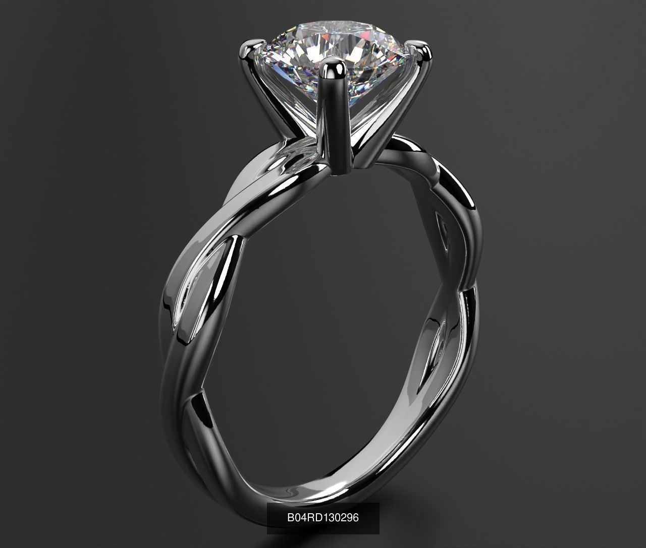 2024 B04 1-500 Engagement Rings 3D Model Collection-451 Files _79