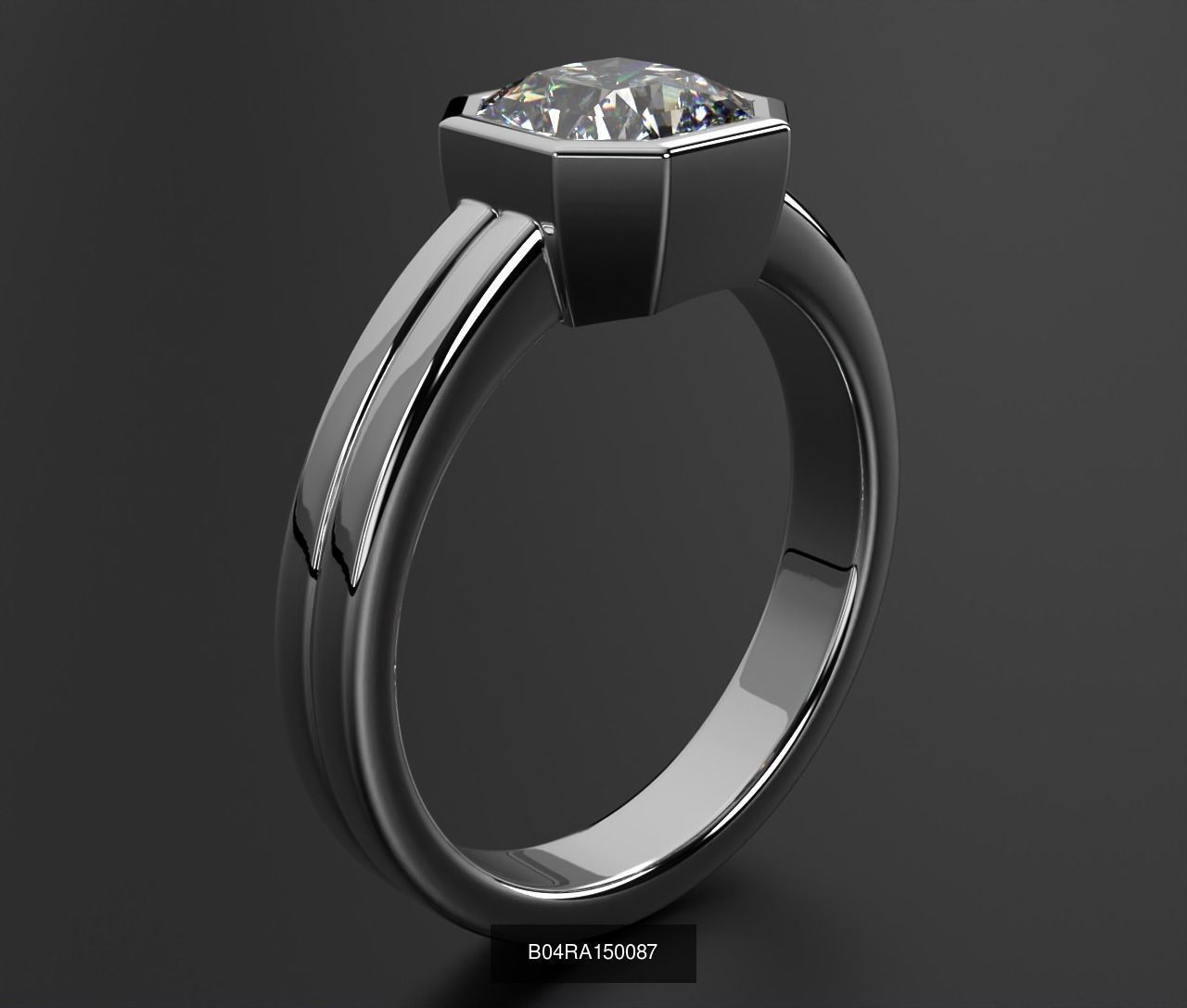 2024 B04 1-500 Engagement Rings 3D Model Collection-451 Files _126