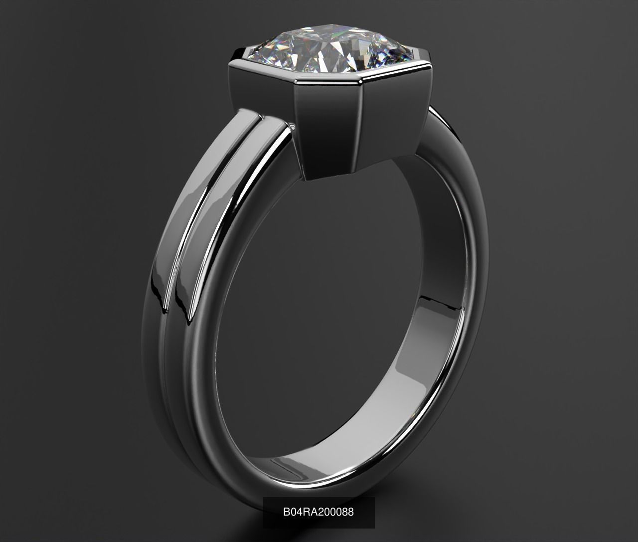 2024 B04 1-500 Engagement Rings 3D Model Collection-451 Files _121