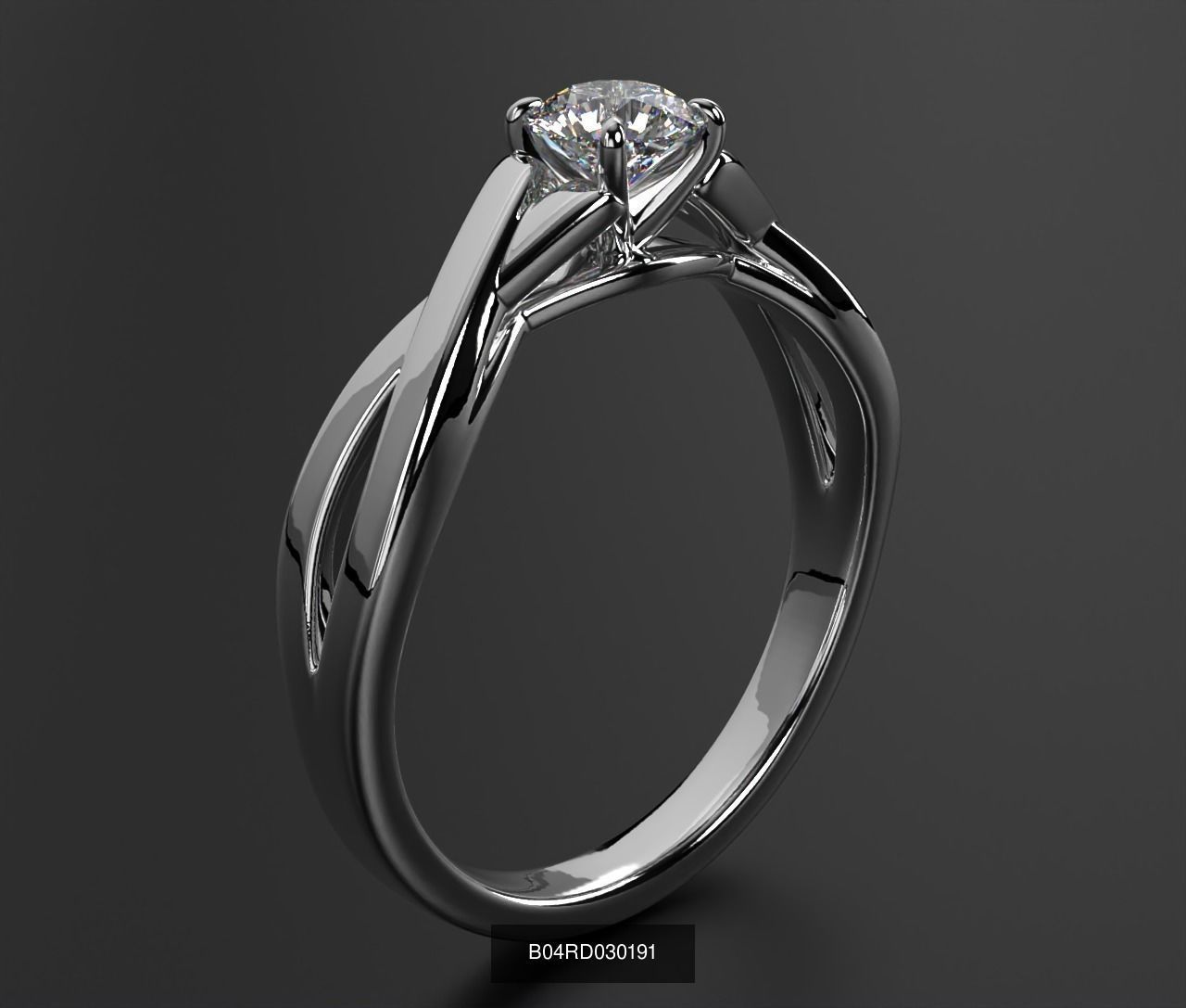 2024 B04 1-500 Engagement Rings 3D Model Collection-451 Files _105