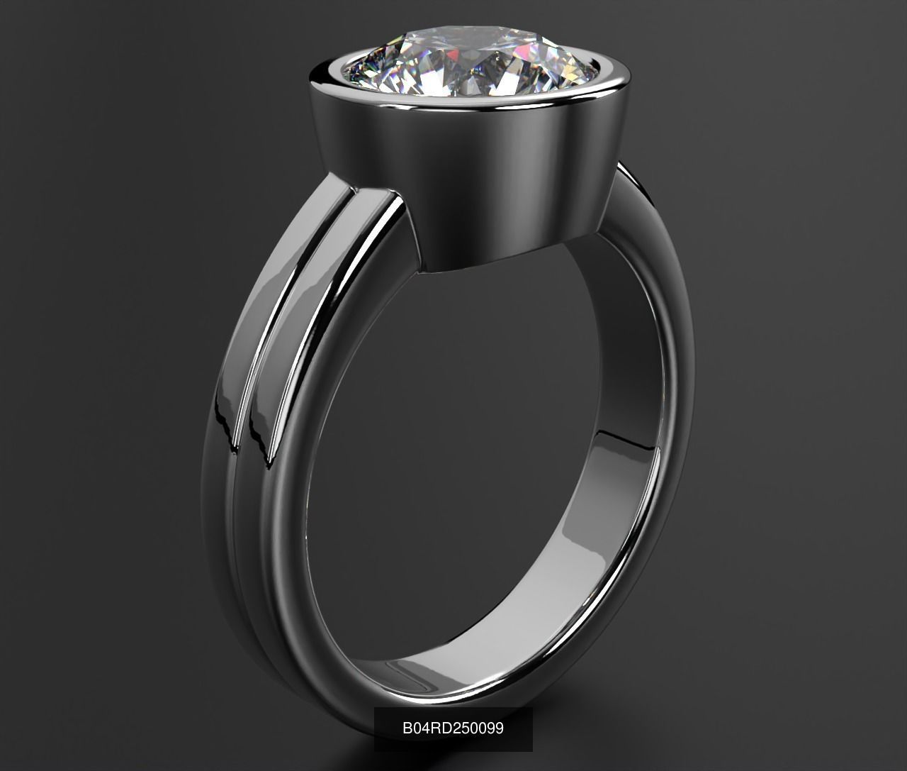 2024 B04 1-500 Engagement Rings 3D Model Collection-451 Files _51