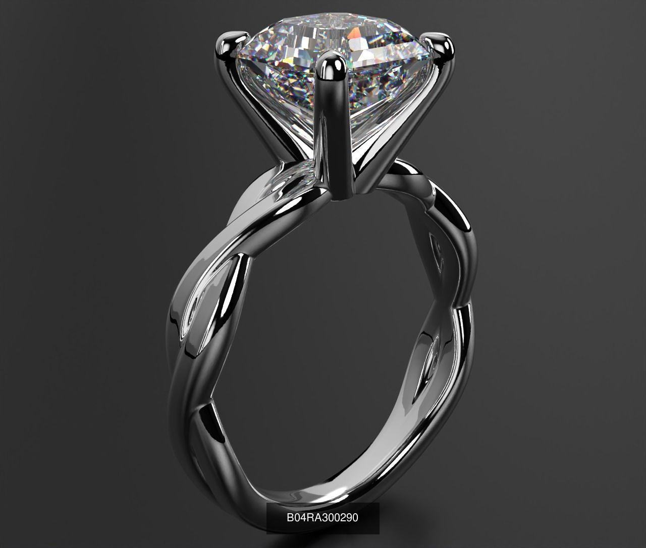 2024 B04 1-500 Engagement Rings 3D Model Collection-451 Files _109
