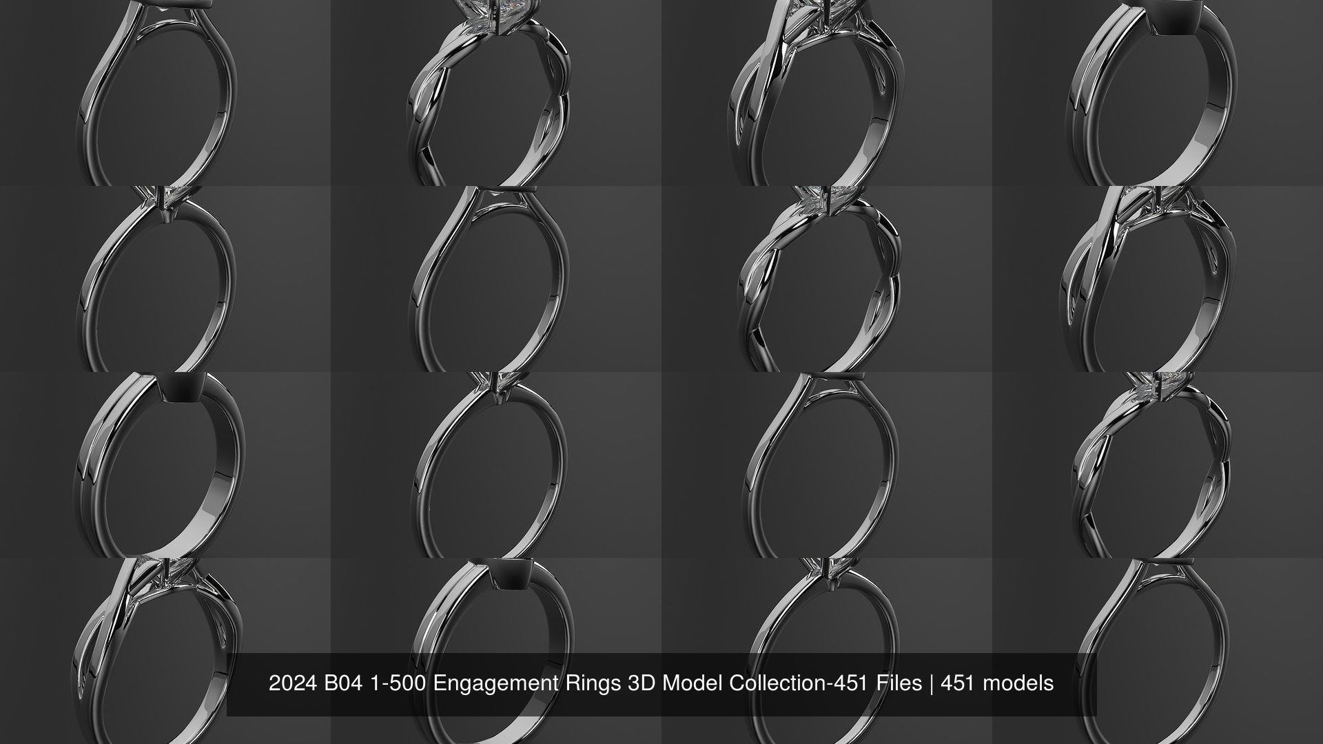 2024 B04 1-500 Engagement Rings 3D Model Collection-451 Files _22