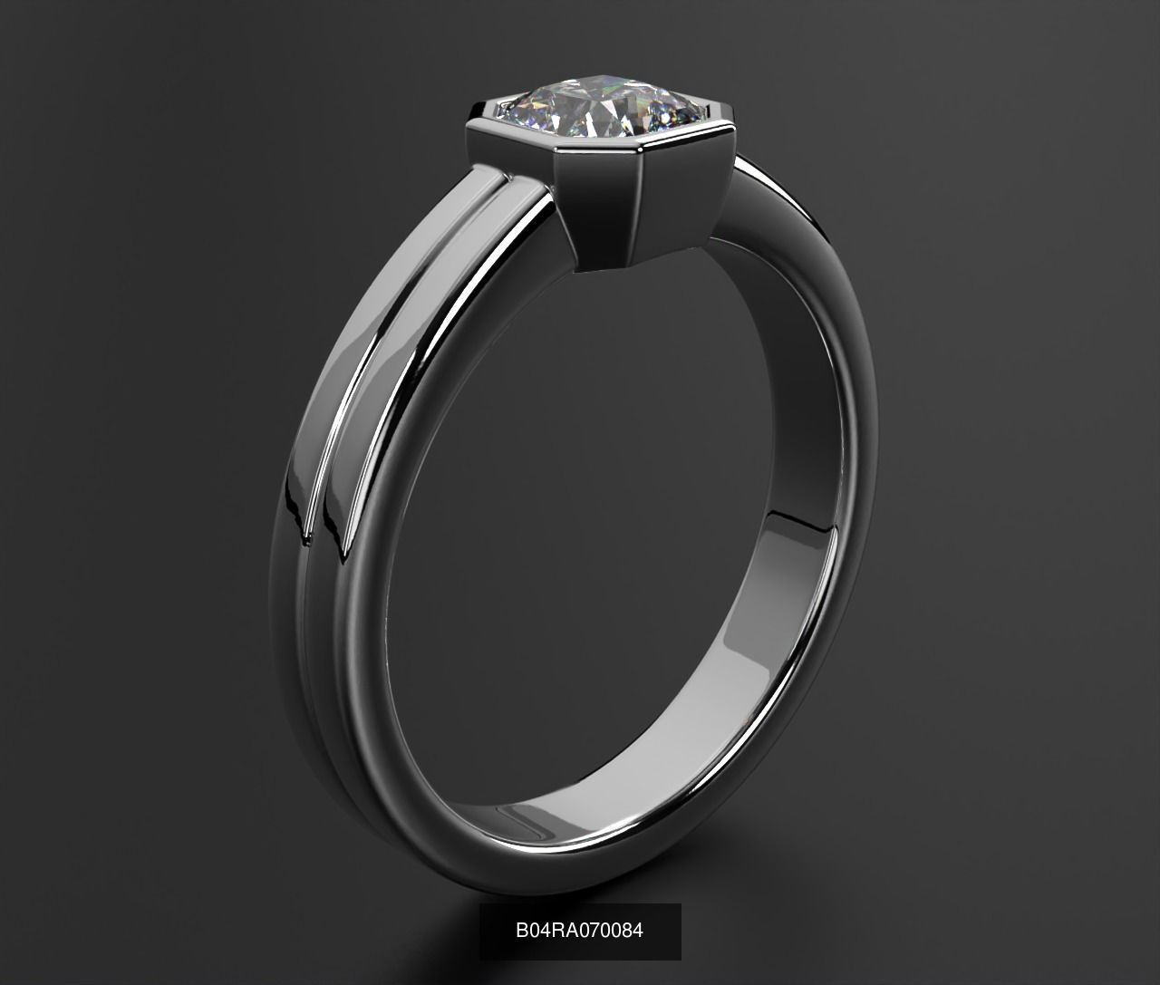 2024 B04 1-500 Engagement Rings 3D Model Collection-451 Files _141