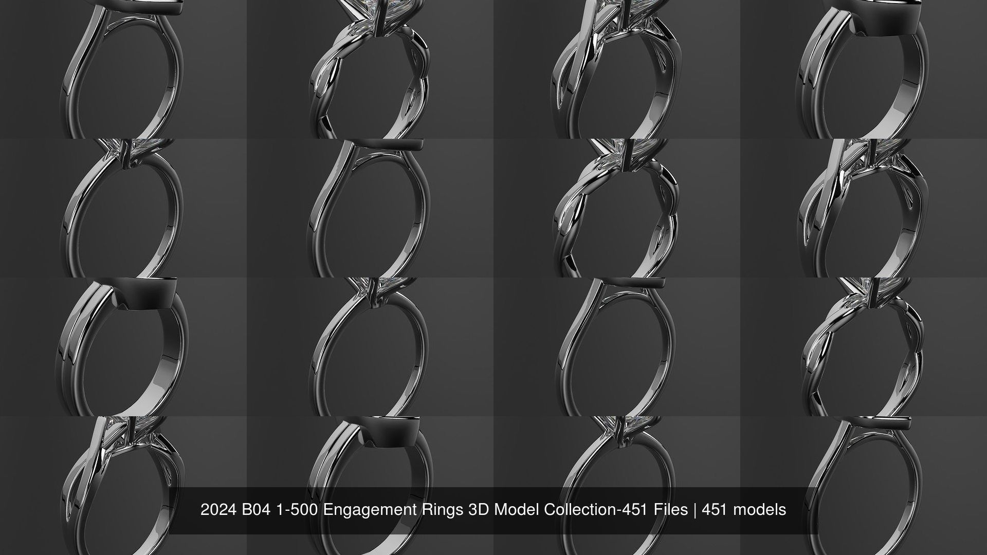 2024 B04 1-500 Engagement Rings 3D Model Collection-451 Files _37