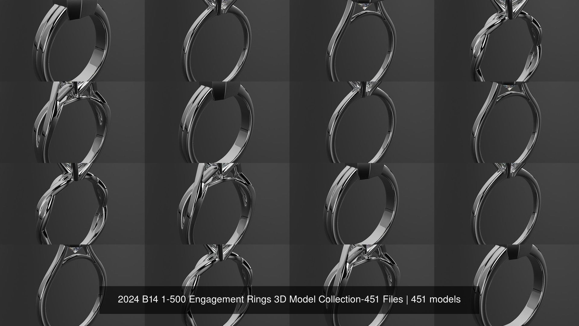 2024 B04 1-500 Engagement Rings 3D Model Collection-451 Files _8