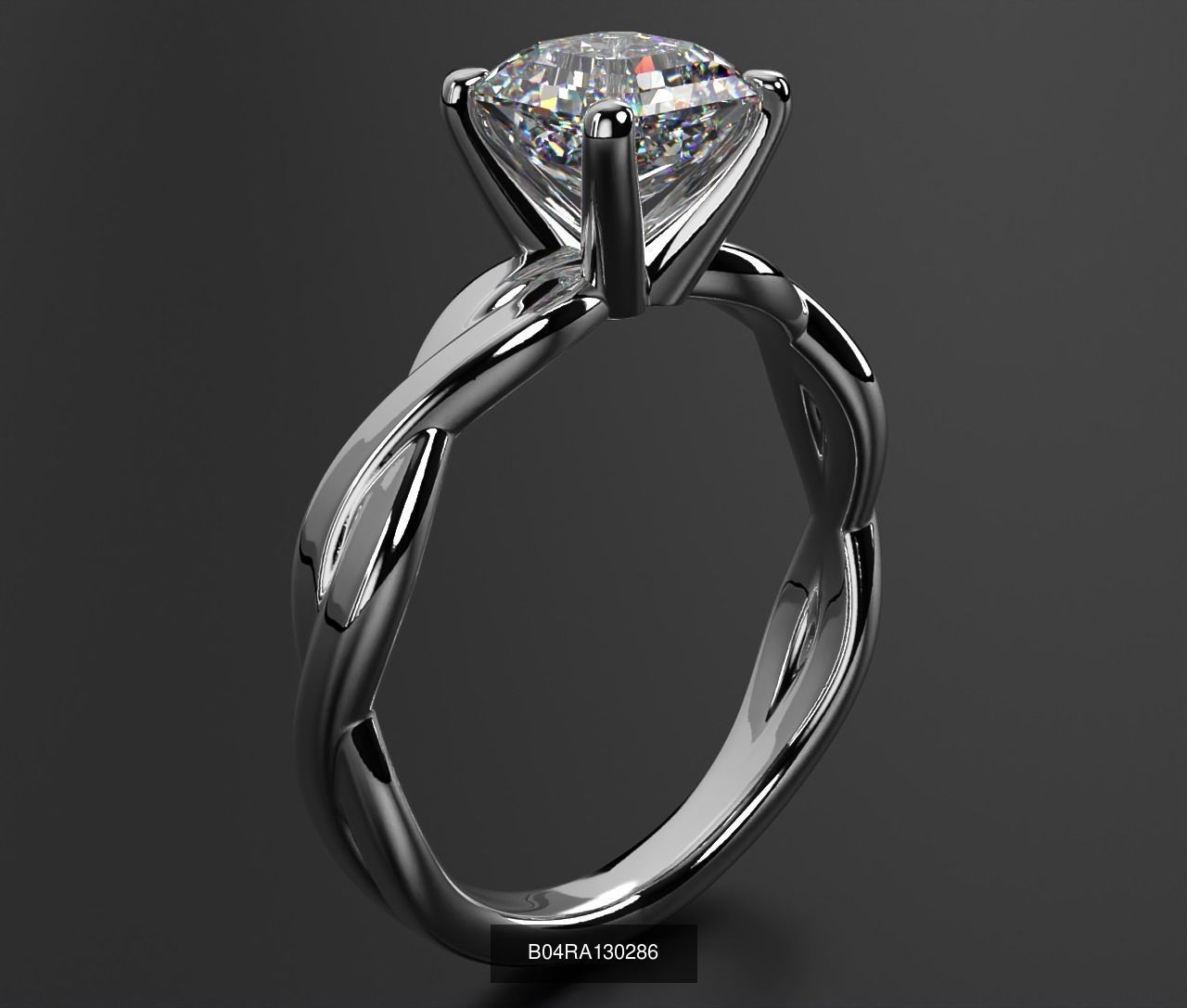 2024 B04 1-500 Engagement Rings 3D Model Collection-451 Files _129