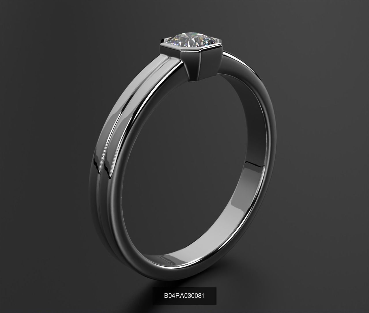 2024 B04 1-500 Engagement Rings 3D Model Collection-451 Files _156