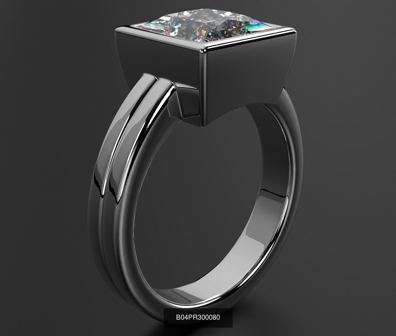 2024 B04 1-500 Engagement Rings 3D Model Collection-451 Files _161