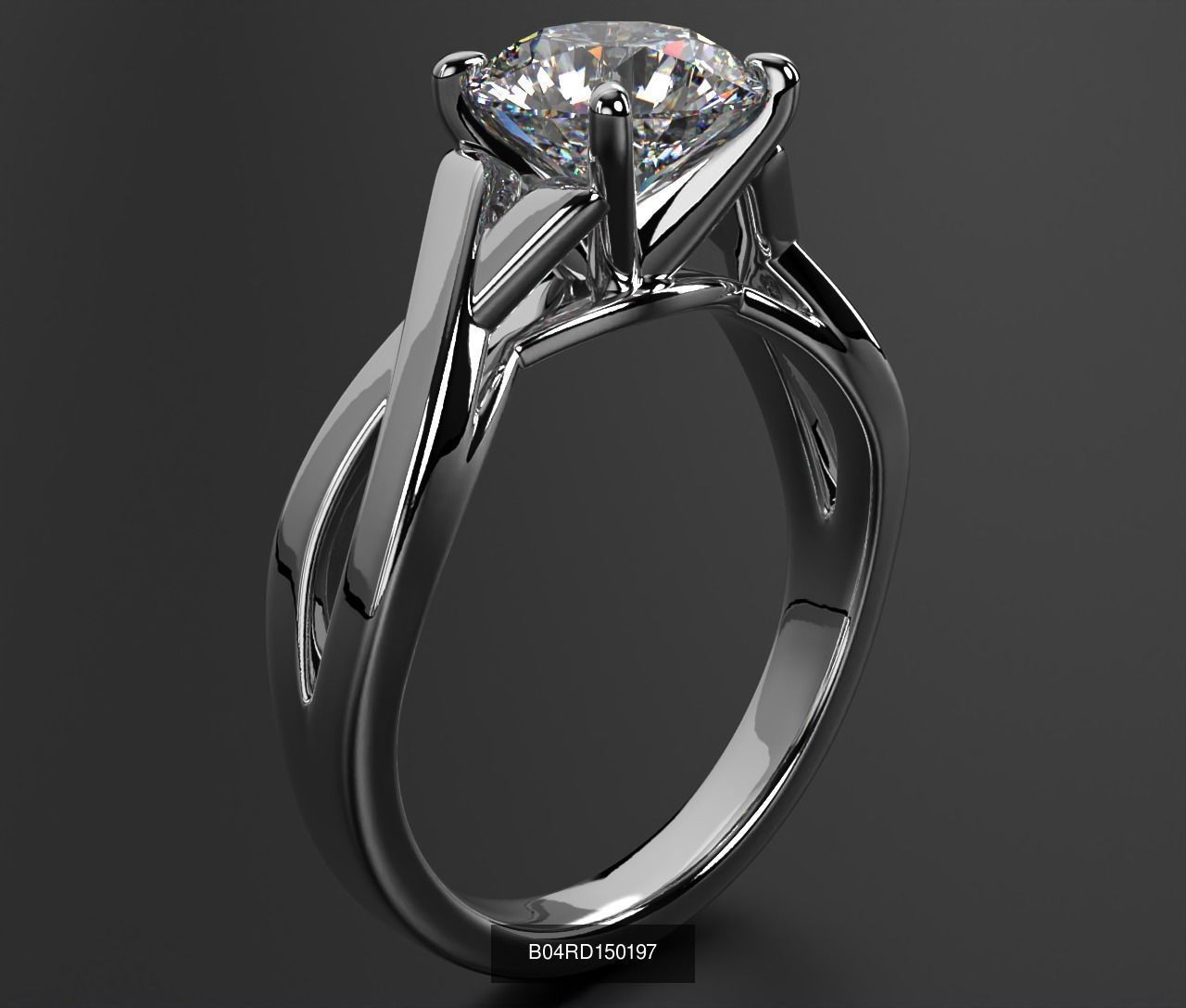 2024 B04 1-500 Engagement Rings 3D Model Collection-451 Files _75