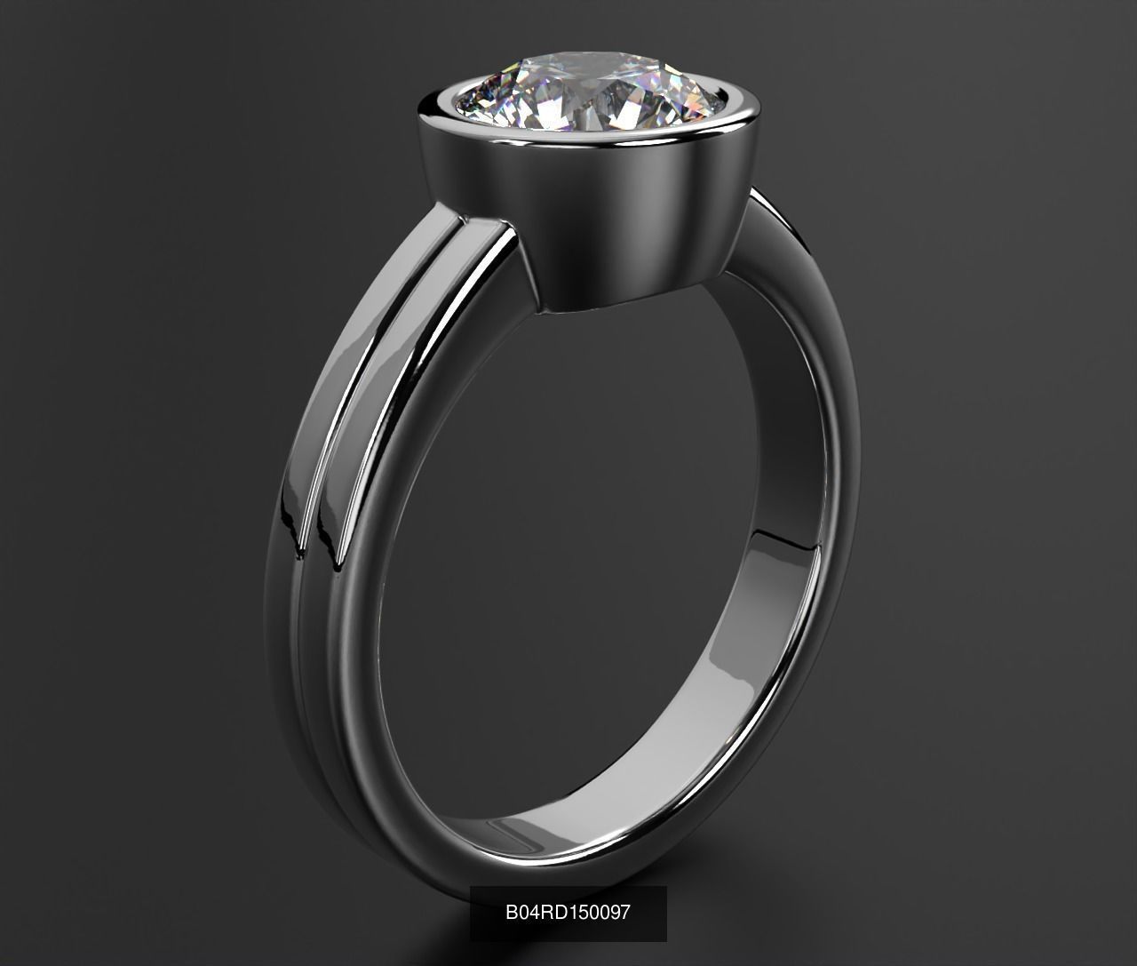 2024 B04 1-500 Engagement Rings 3D Model Collection-451 Files _76