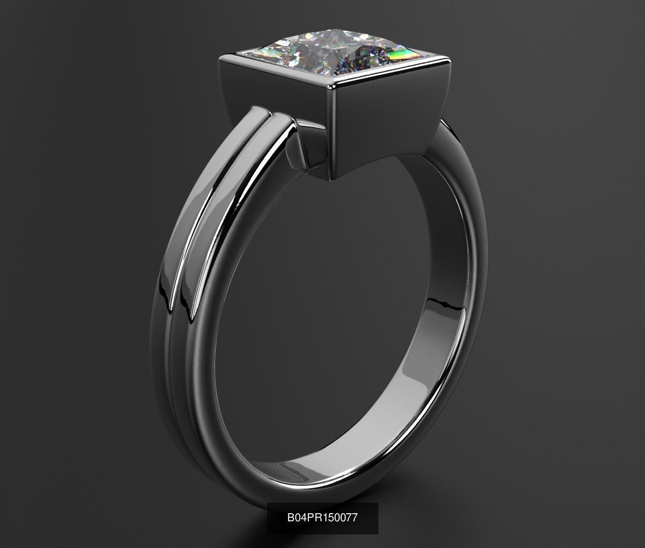2024 B04 1-500 Engagement Rings 3D Model Collection-451 Files _176