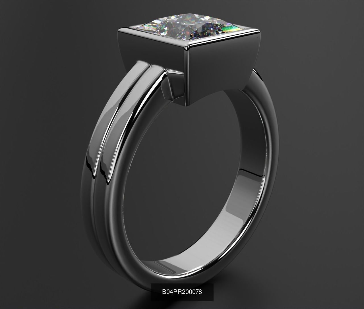 2024 B04 1-500 Engagement Rings 3D Model Collection-451 Files _171