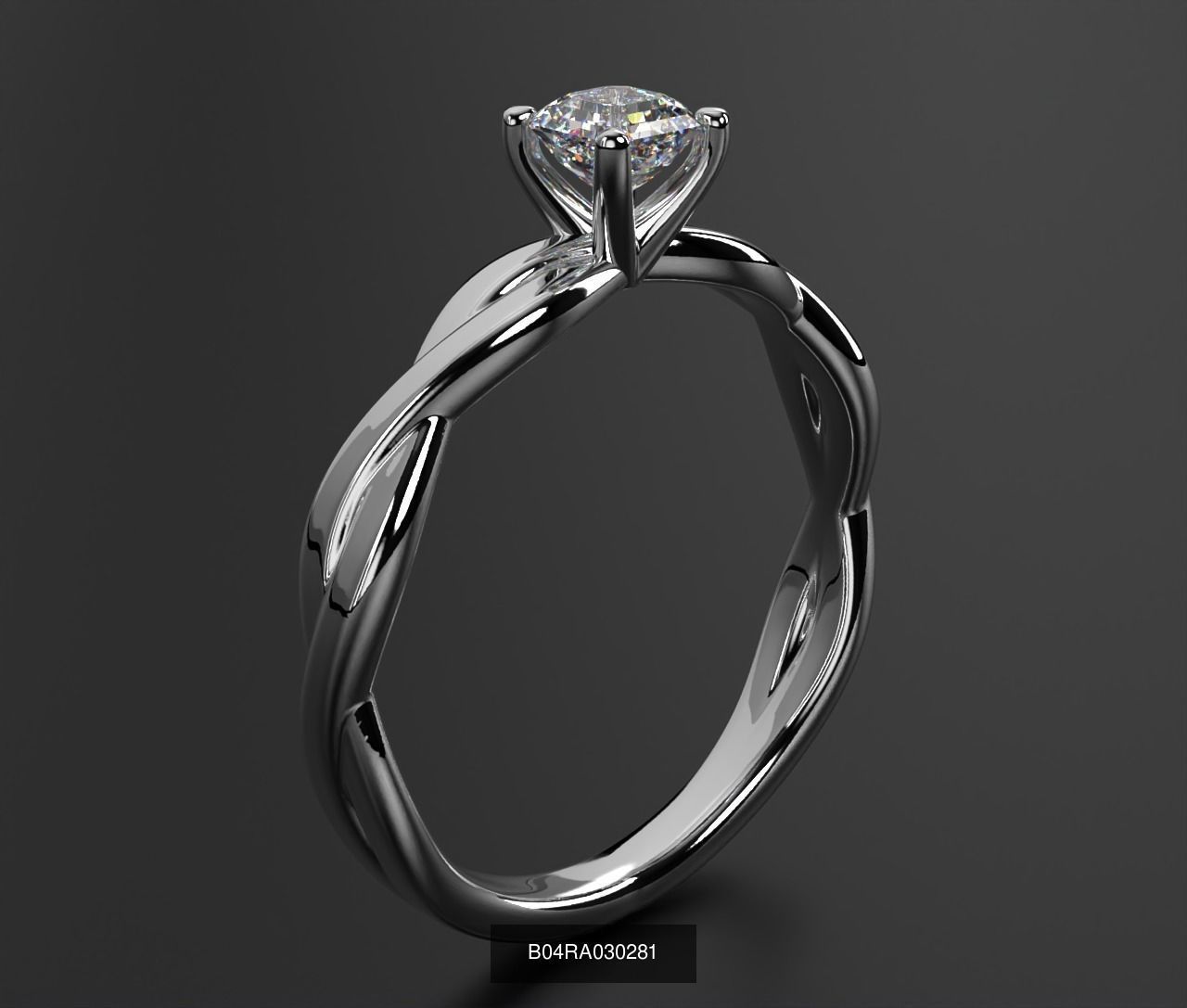 2024 B04 1-500 Engagement Rings 3D Model Collection-451 Files _154
