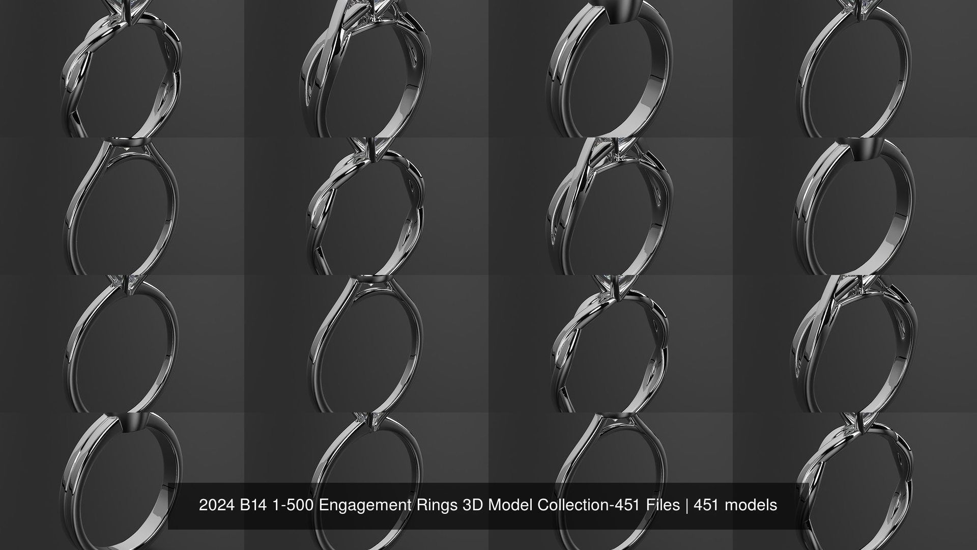 2024 B04 1-500 Engagement Rings 3D Model Collection-451 Files _4