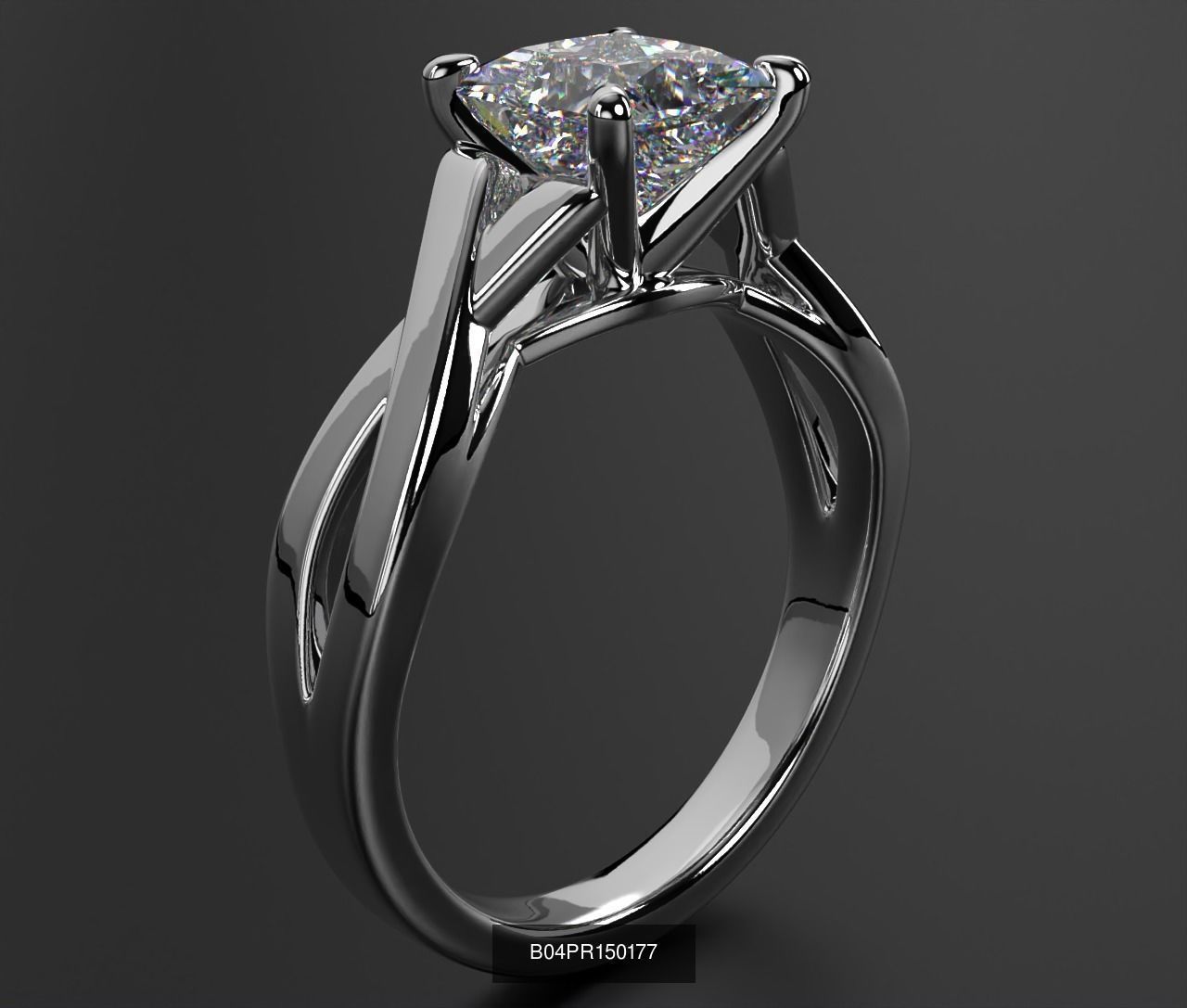 2024 B04 1-500 Engagement Rings 3D Model Collection-451 Files _175