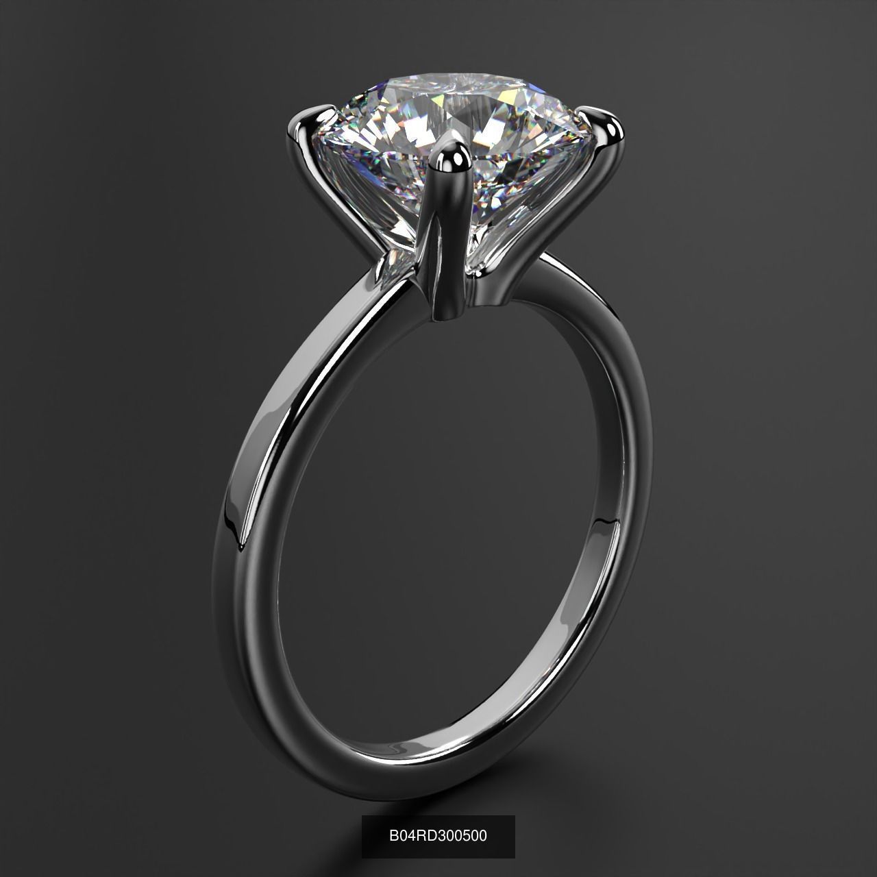 2024 B04 1-500 Engagement Rings 3D Model Collection-451 Files _24