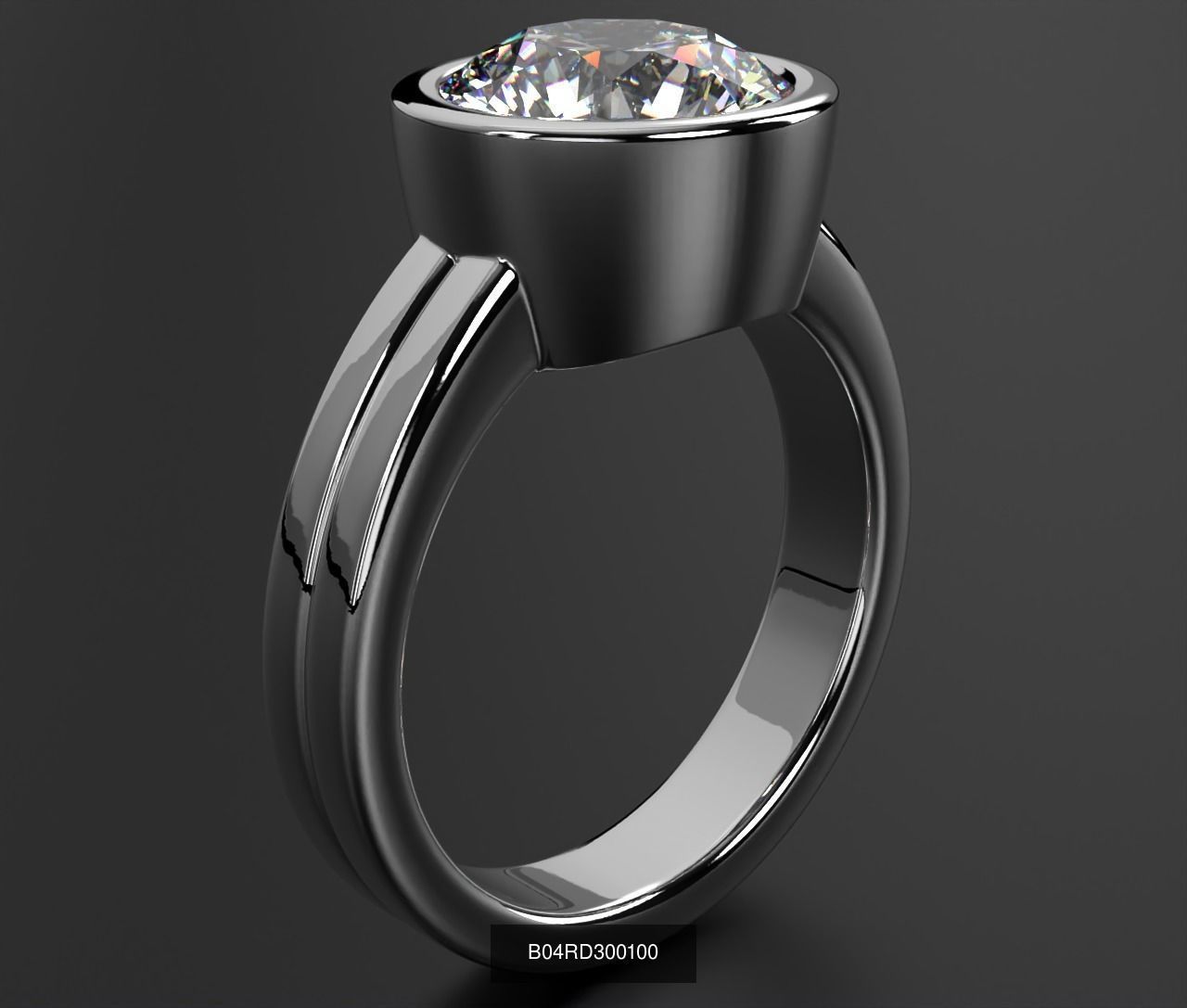2024 B04 1-500 Engagement Rings 3D Model Collection-451 Files _36