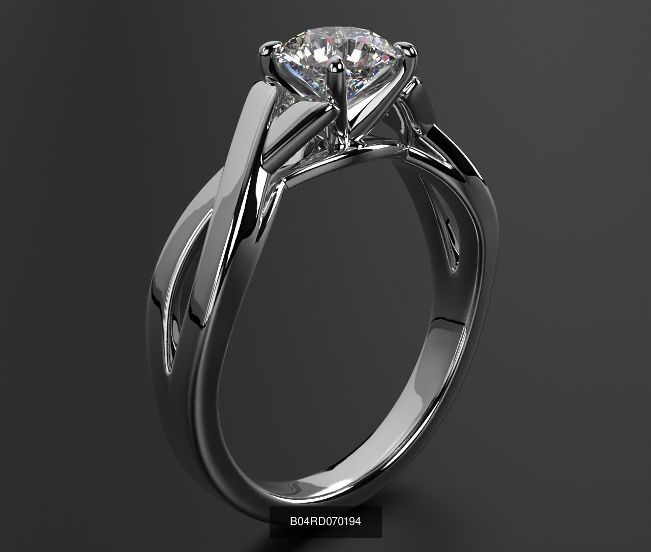 2024 B04 1-500 Engagement Rings 3D Model Collection-451 Files _90
