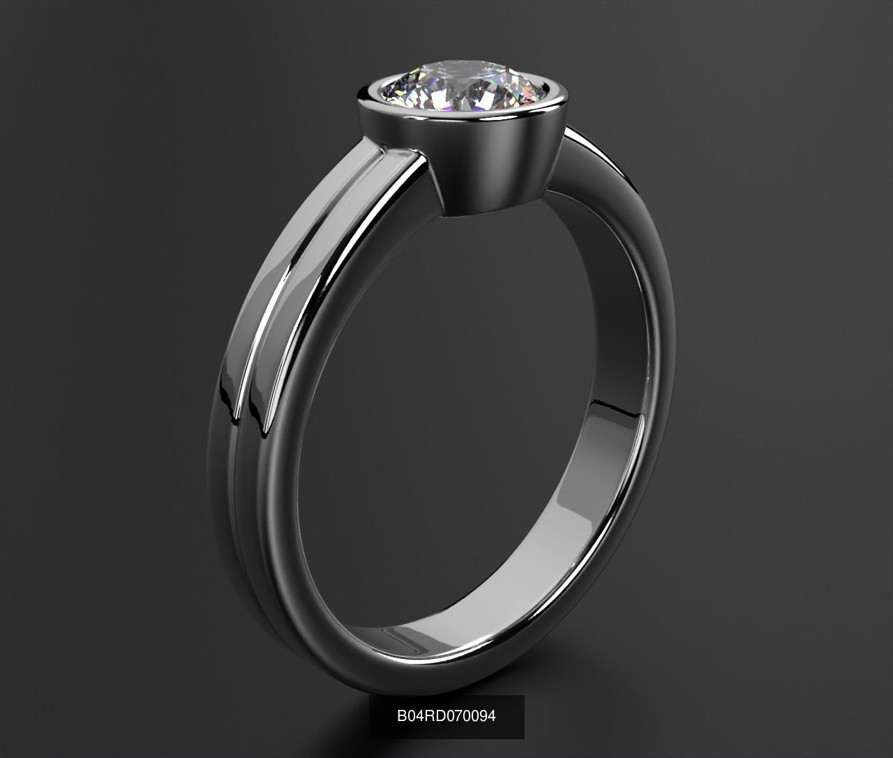 2024 B04 1-500 Engagement Rings 3D Model Collection-451 Files _91