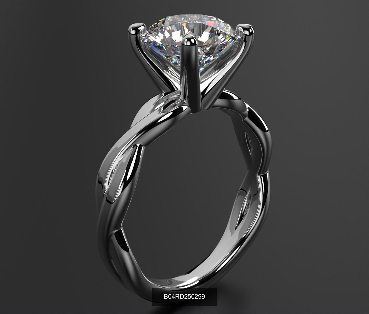 2024 B04 1-500 Engagement Rings 3D Model Collection-451 Files _45