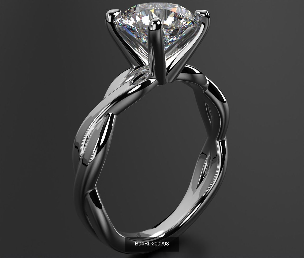 2024 B04 1-500 Engagement Rings 3D Model Collection-451 Files _60