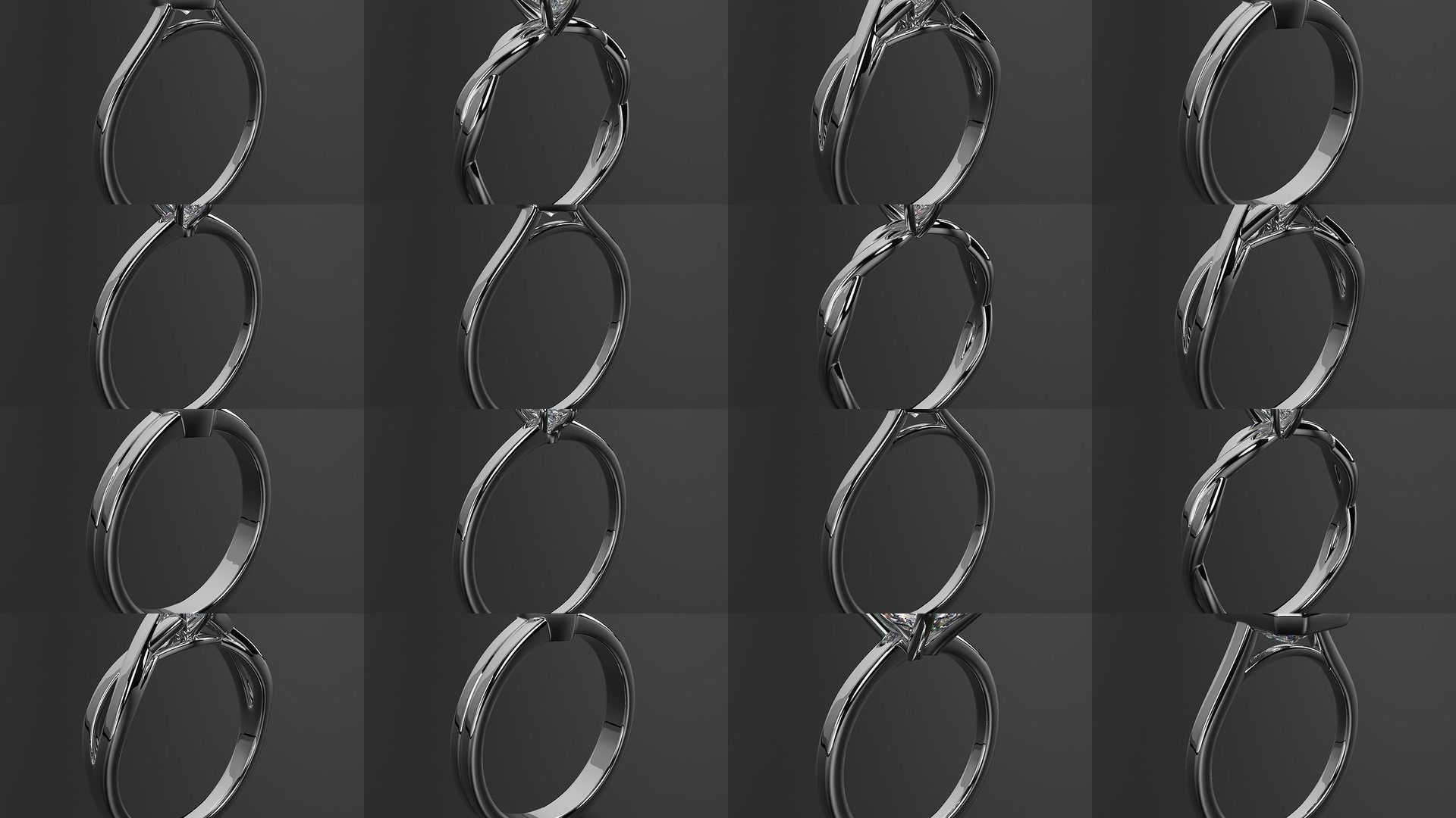 2024 B04 1-500 Engagement Rings 3D Model Collection-451 Files _50