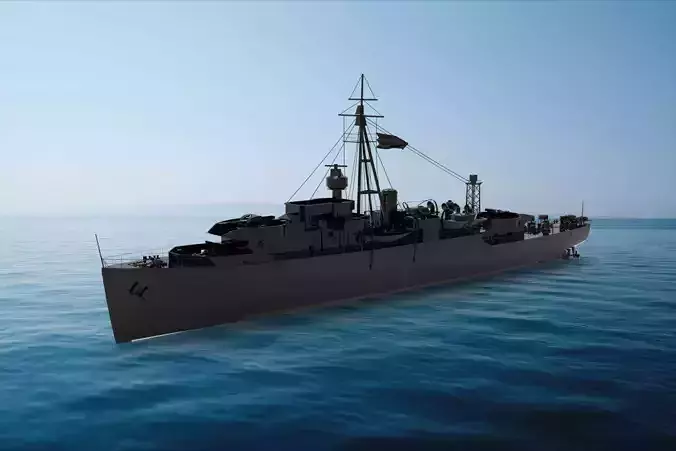 Black Swan-class sloop 3D model