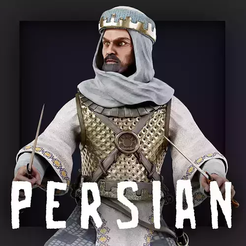 PERSIAN HASHASHIN R 2 Low-poly 3D model