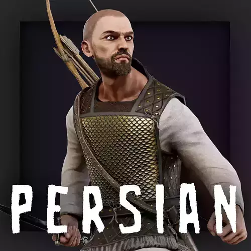 PERSIAN ARCHER R 3 Low-poly 3D model