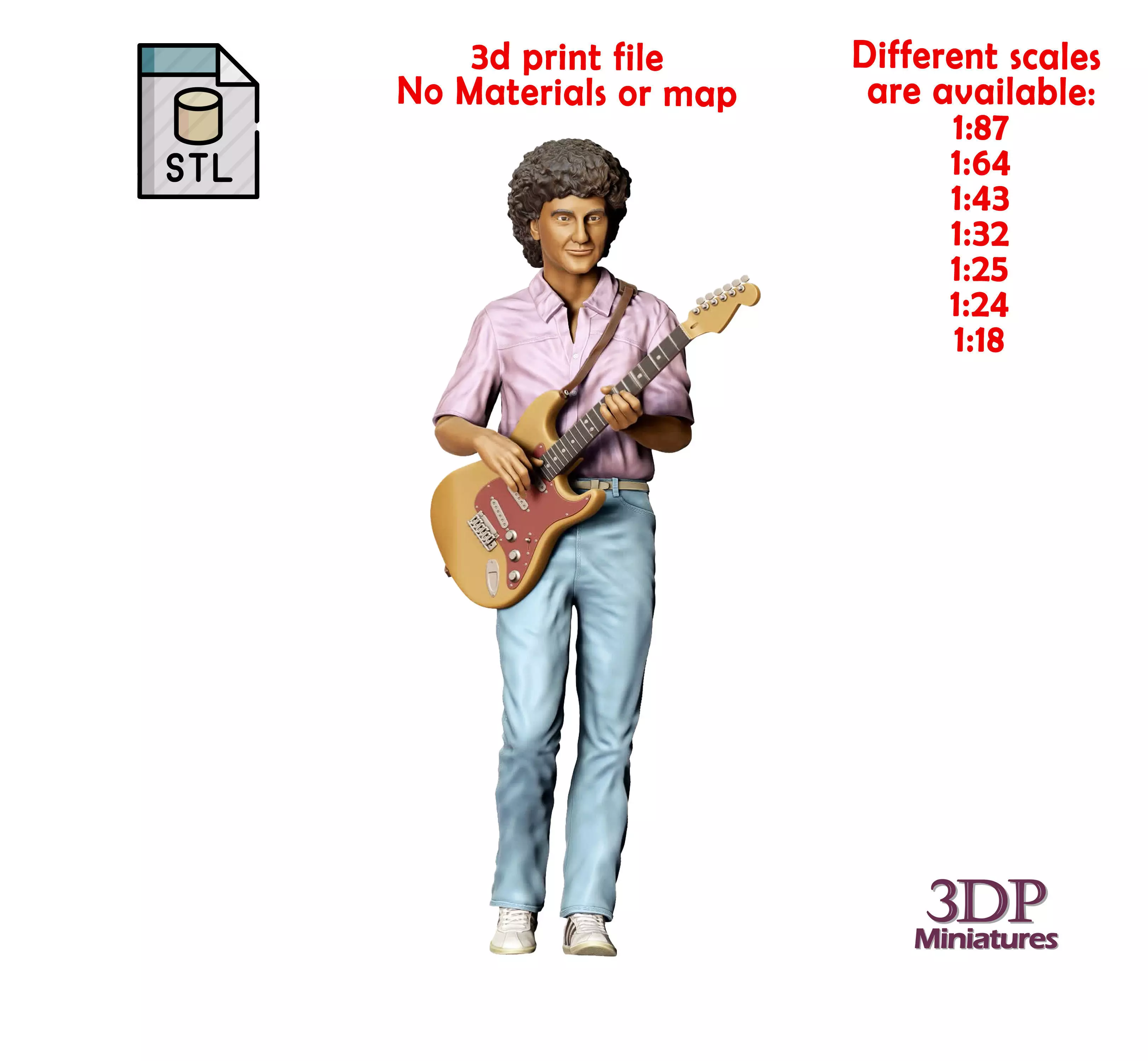 N3 Queen music band John Deacon 3D print model_0