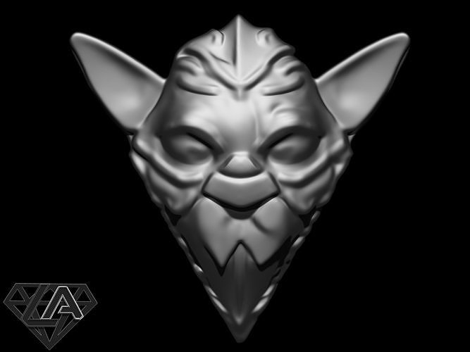 Alien on wall Free 3D print model