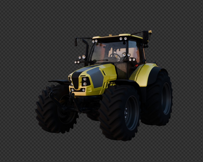 Tractor 3D model_3