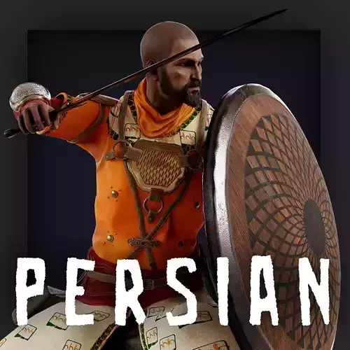 PERSIAN R 4 Low-poly 3D model
