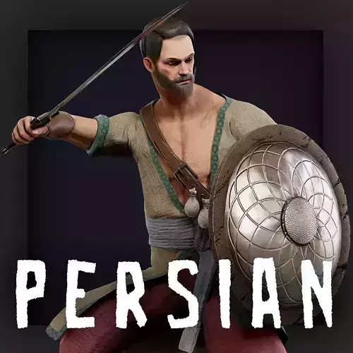 PERSIAN R 5  Low-poly 3D model