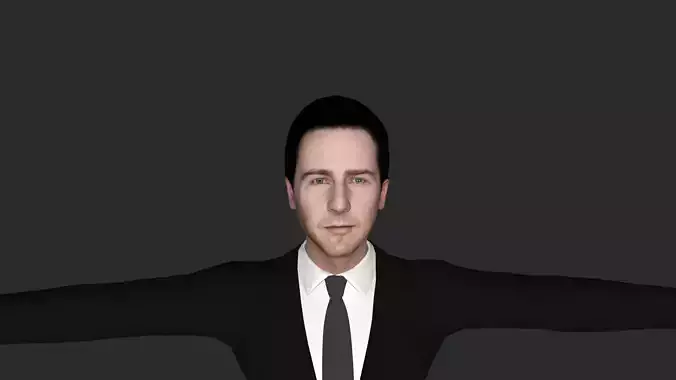 Edward Norton Hyper Realistic Full Body Fully Rigged Character