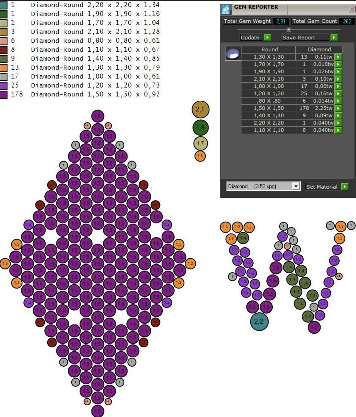 Gold N1203 3D print model_5