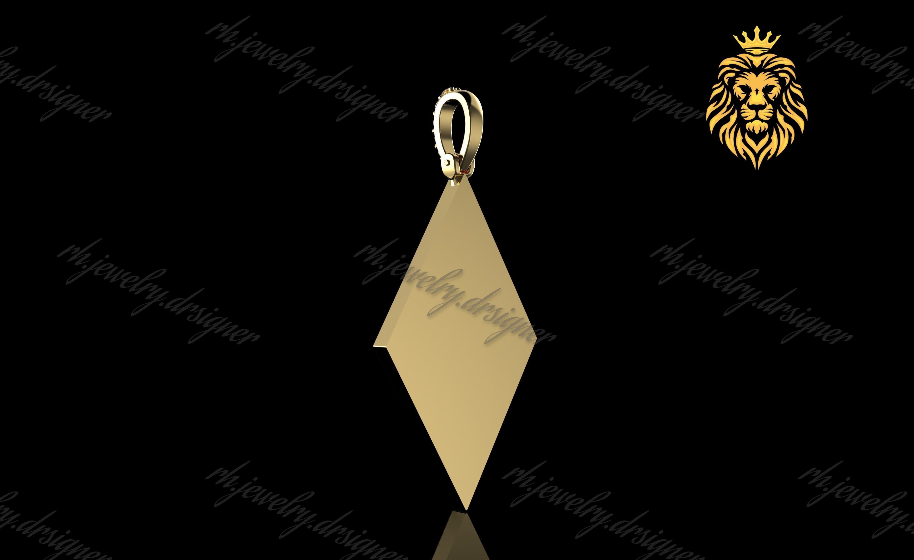 Gold N1203 3D print model_3