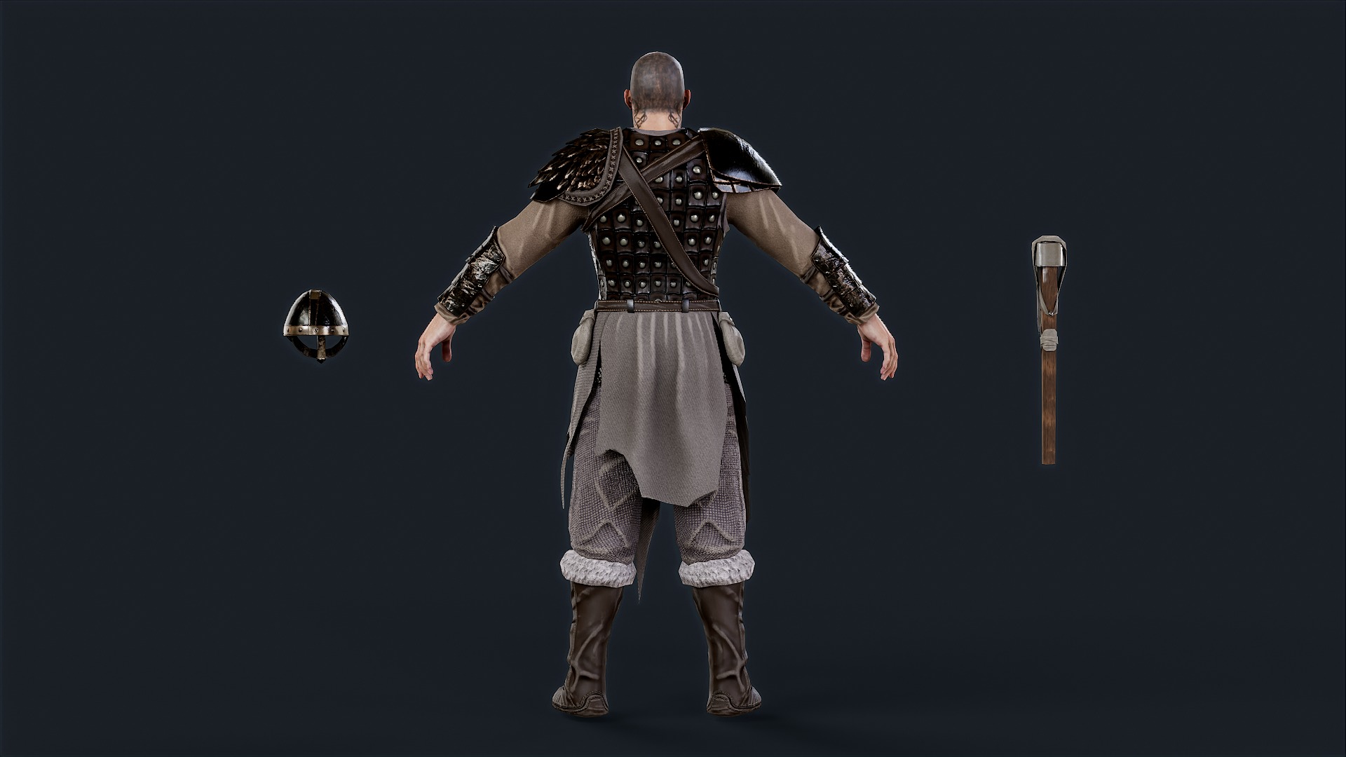 VIKING R 2 BERSERKER Low-poly 3D model_9