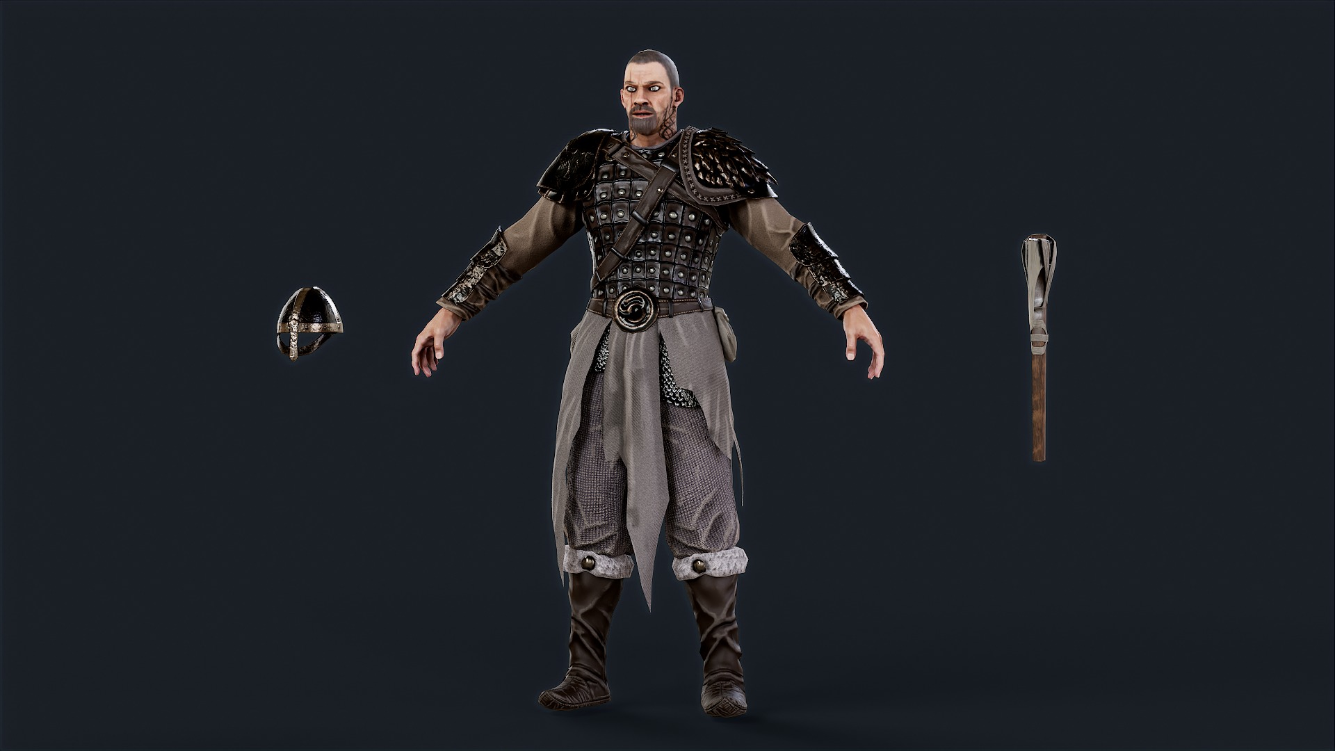 VIKING R 2 BERSERKER Low-poly 3D model_6