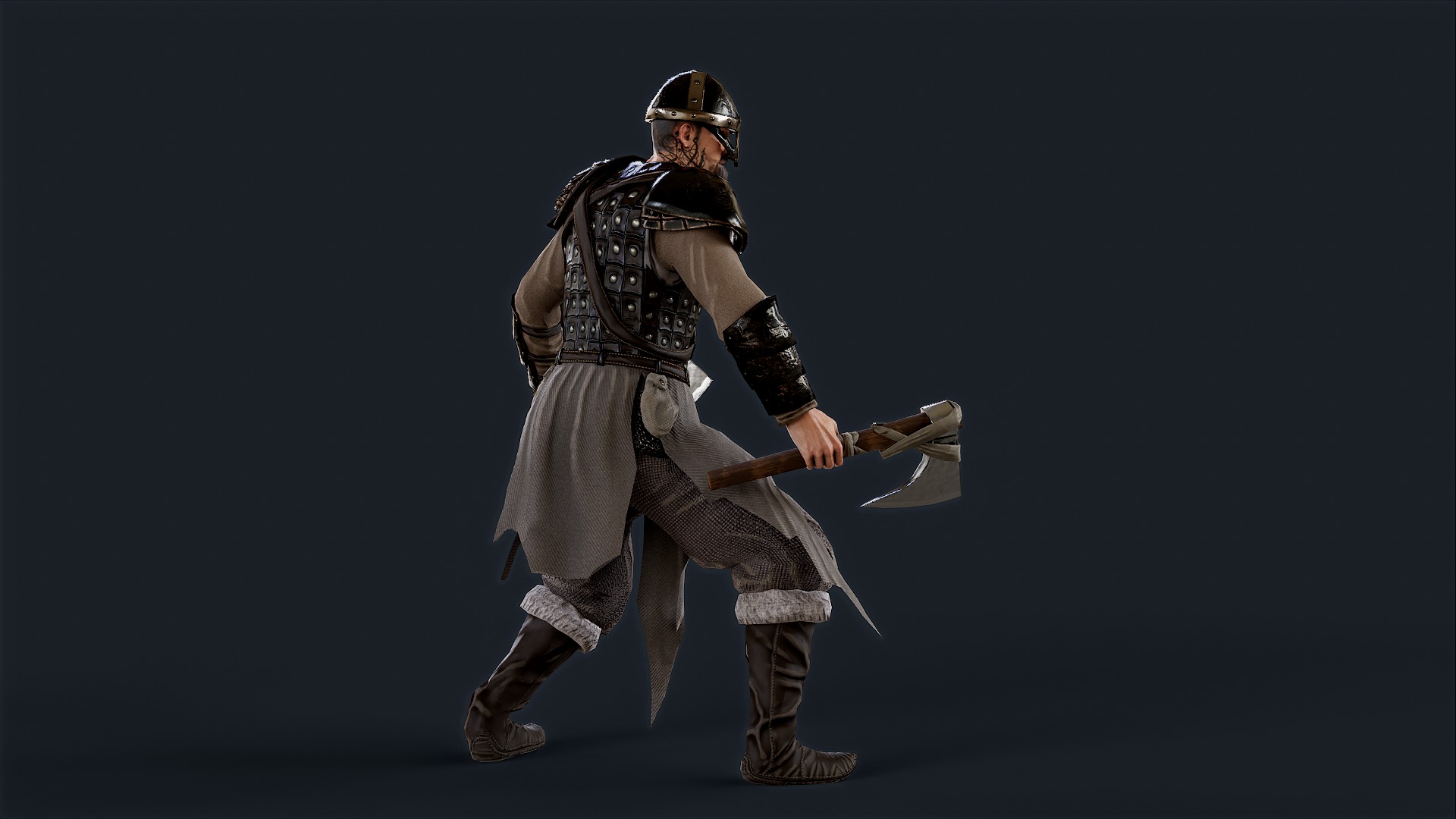 VIKING R 2 BERSERKER Low-poly 3D model_5