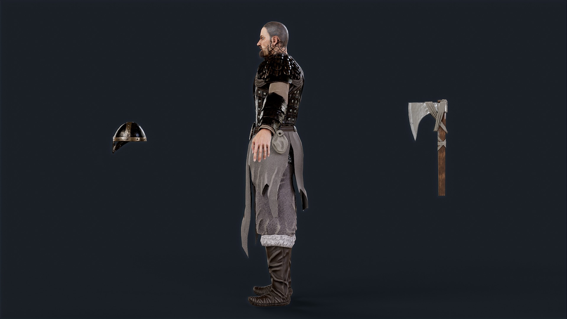 VIKING R 2 BERSERKER Low-poly 3D model_7