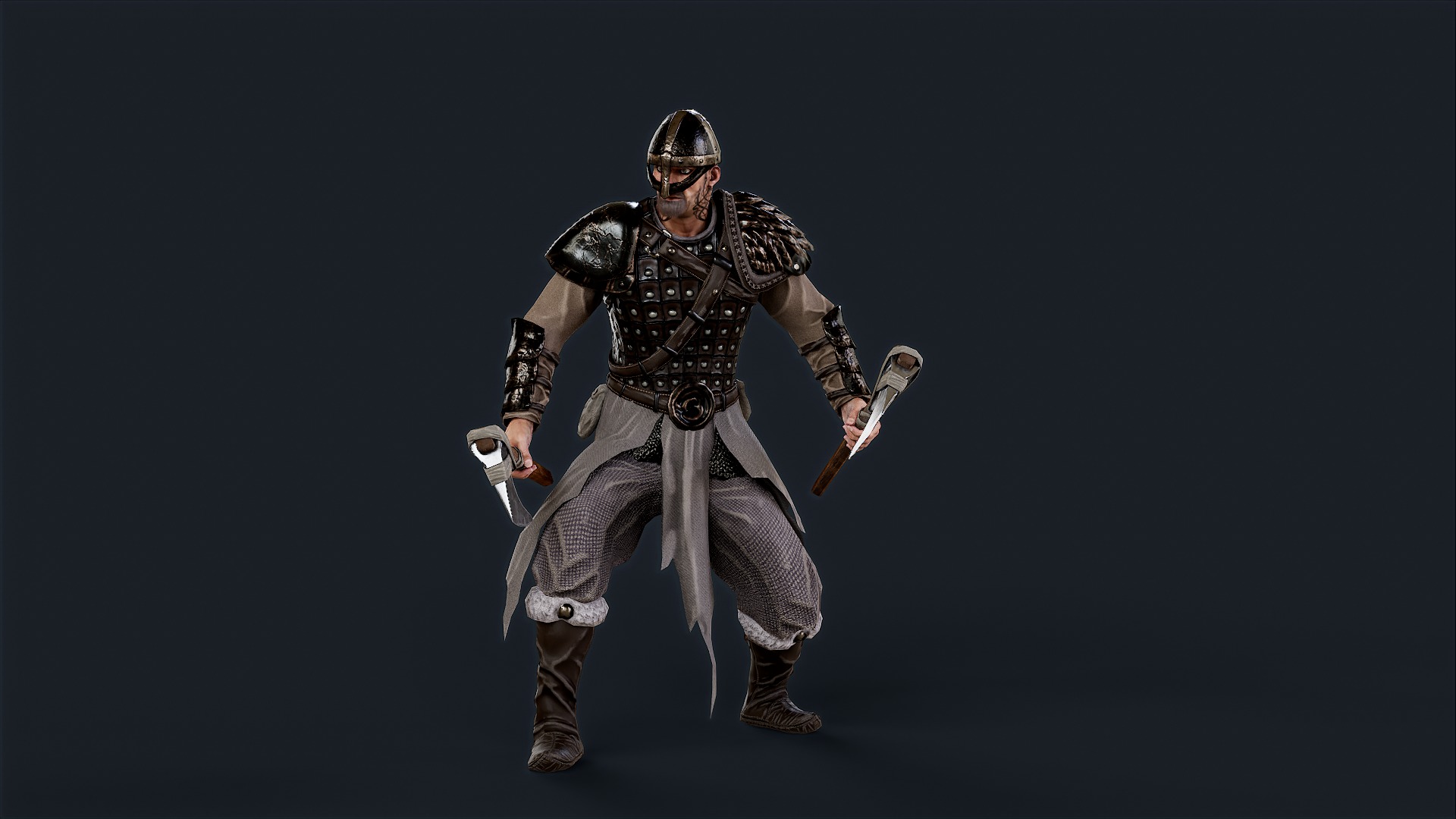 VIKING R 2 BERSERKER Low-poly 3D model_4