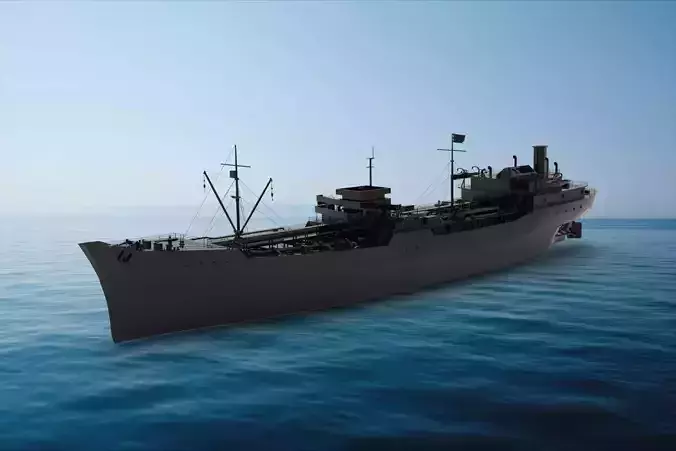 Cimarron-class oiler 3D model