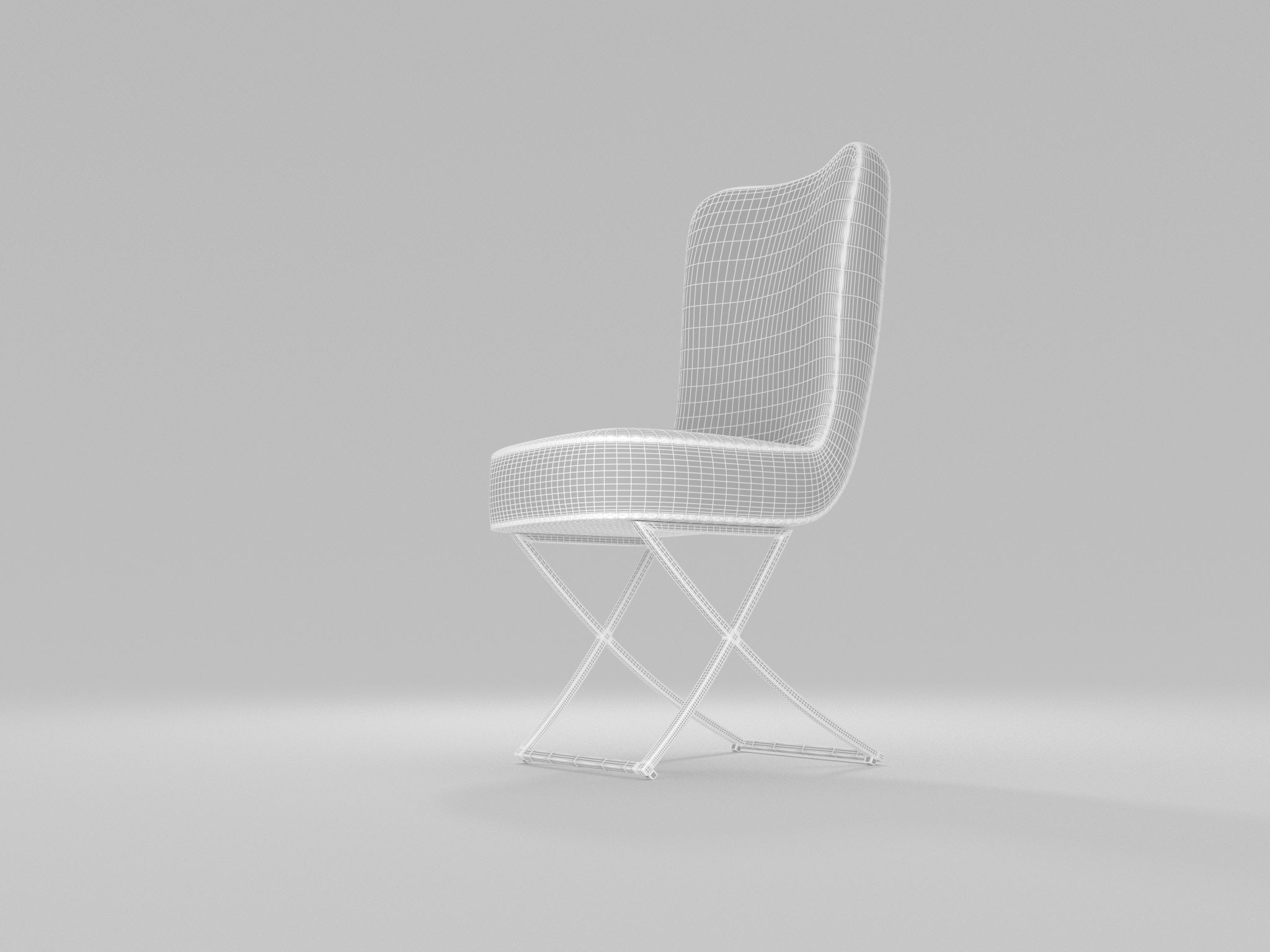 Dinning chair 3D model_10