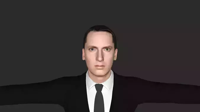 Eminem  Hyper Realistic Full Body Fully Rigged 3D Character